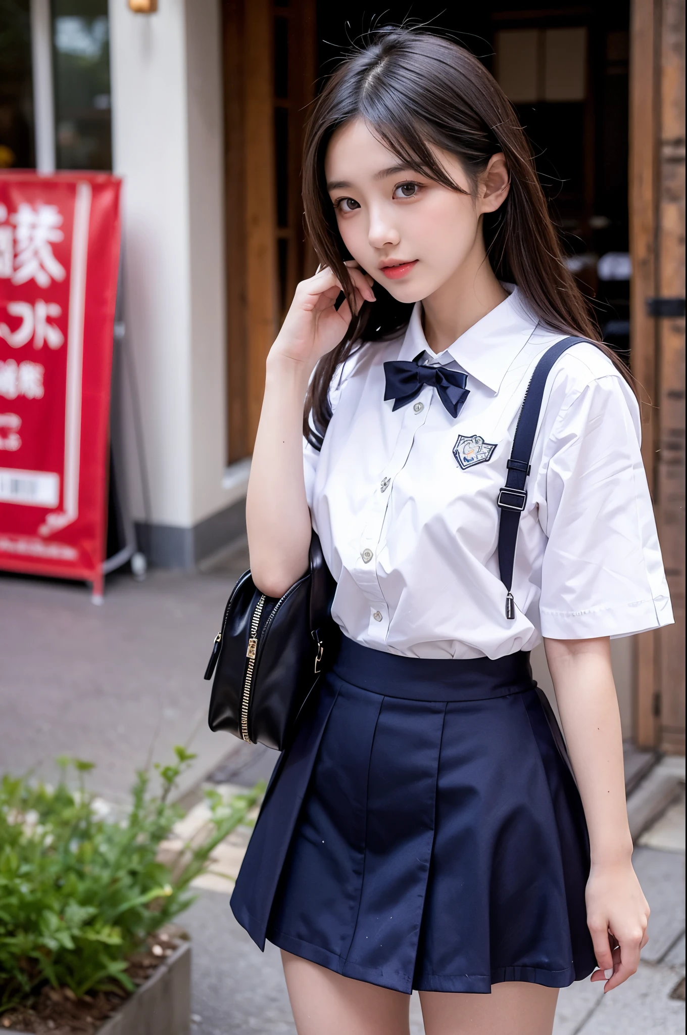 ((Perfect Anatomy:1.3)、(Complete Hand:1.3)、Realistic、RAW Photos、Tabletop、highest quality、High resolution、Delicate and beautiful、Perfect Face、Beautiful details、Fair skin、Real human skin、pores、((Thin legs))、(Black Hair):1.2), 8k, 12才のFull nudityの女の子, 85mm,公式AR RAW Photos, スーパースリムなスレンダーbeautiful girl, (Navy blue short skirt、下Half BodyFull nudity、Short sleeveの白シャツ、Show me your ears、Naked girls photoshoot、Full nudity, Cute face, close, Half Body, Bio Race, Gardenia, beautiful girl, , Thighs, Short sleeve, Station platform、 Looking at the audience, No makeup, (Big smile), Film Grain, chromatic aberration, Sharp focus, Face Light, Bright lighting, 10 generations, Detailed face, Background blur, (Dark red tie:1.1)、((((((-yeld gi)))))、((((((12才のFull nudity女子高生)))))、Narrow waist、Embarrassing pose、Shy and nervous girl、 Sad face