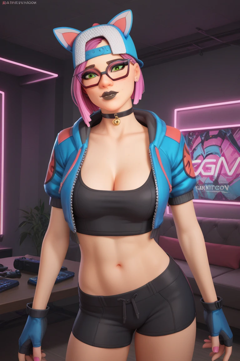 Thick layered papercut art of cyber punk 2077, cyberpunk 27 year old in his fortnite streaming room live streaming fortnite, concept art, Daring muscular Girl, winter Straps, Patches, Mutton Chops, at Twilight, Ultra Real, Happy, Beautifully Lit, Highres . Deep 3D, volumetric, dimensional, depth, thick paper, high stack, heavy texture, tangible layers