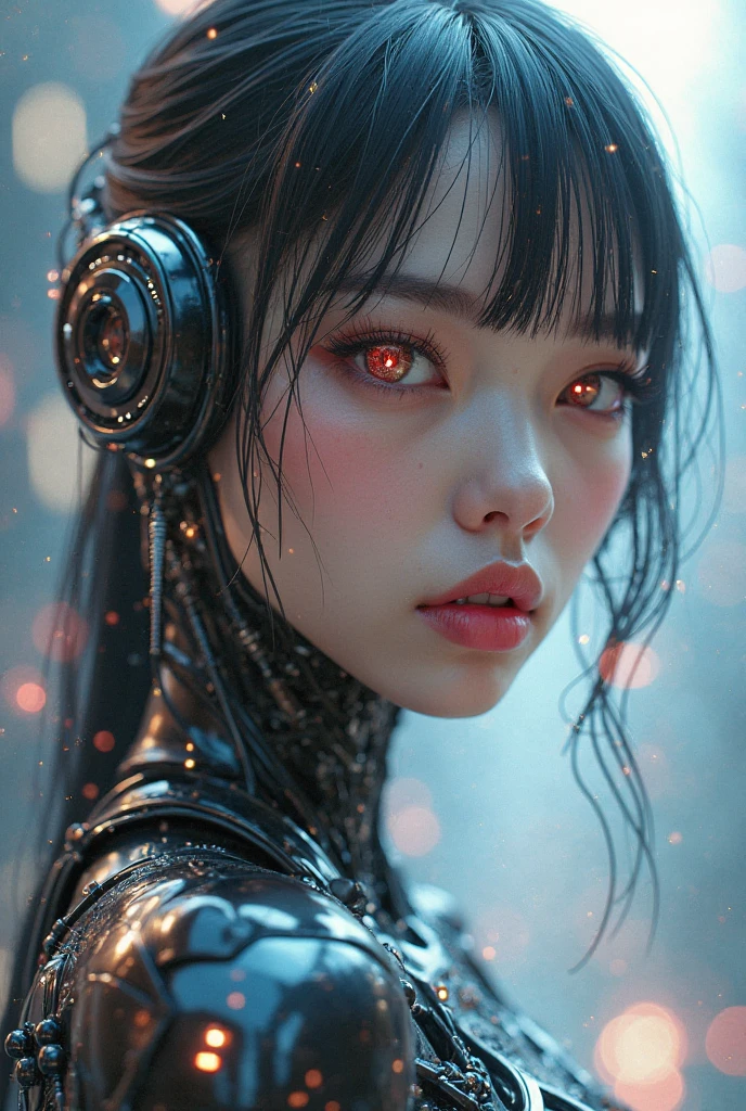 Made by an advanced civilization、With technology that humans cannot even imagine,、Like a humanoid machine、An organic body、It looks both beautiful and terrifying、It shines faintly like veins running.、Artificial Life Forms