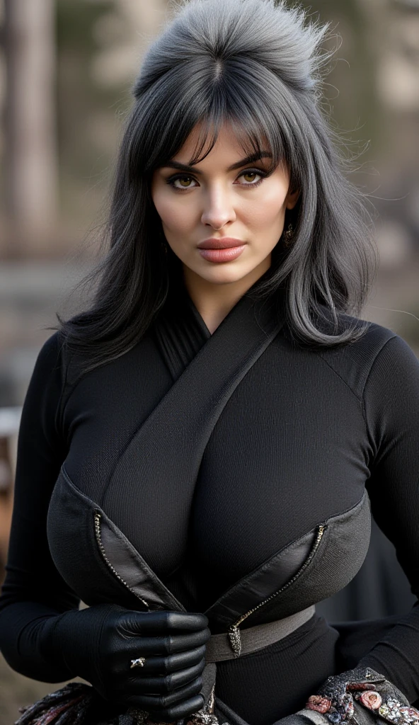 (best quality, hyperdetailed photography:1.2), beautiful lady, freckles, , soft light, head and breast portrait, cover, (detailed beautiful face, detail skin texture, ultra-detailed body:1.1) ,((massive perfect breast)), ((snoopy breast:1.1)),((apocalyptic warrior:1.0)), strong body, blue black hair, dark red eyes,,,,((long open black coat)), ((night gloomy misty, foggy,old Paris,street, night walk)), sexy dress