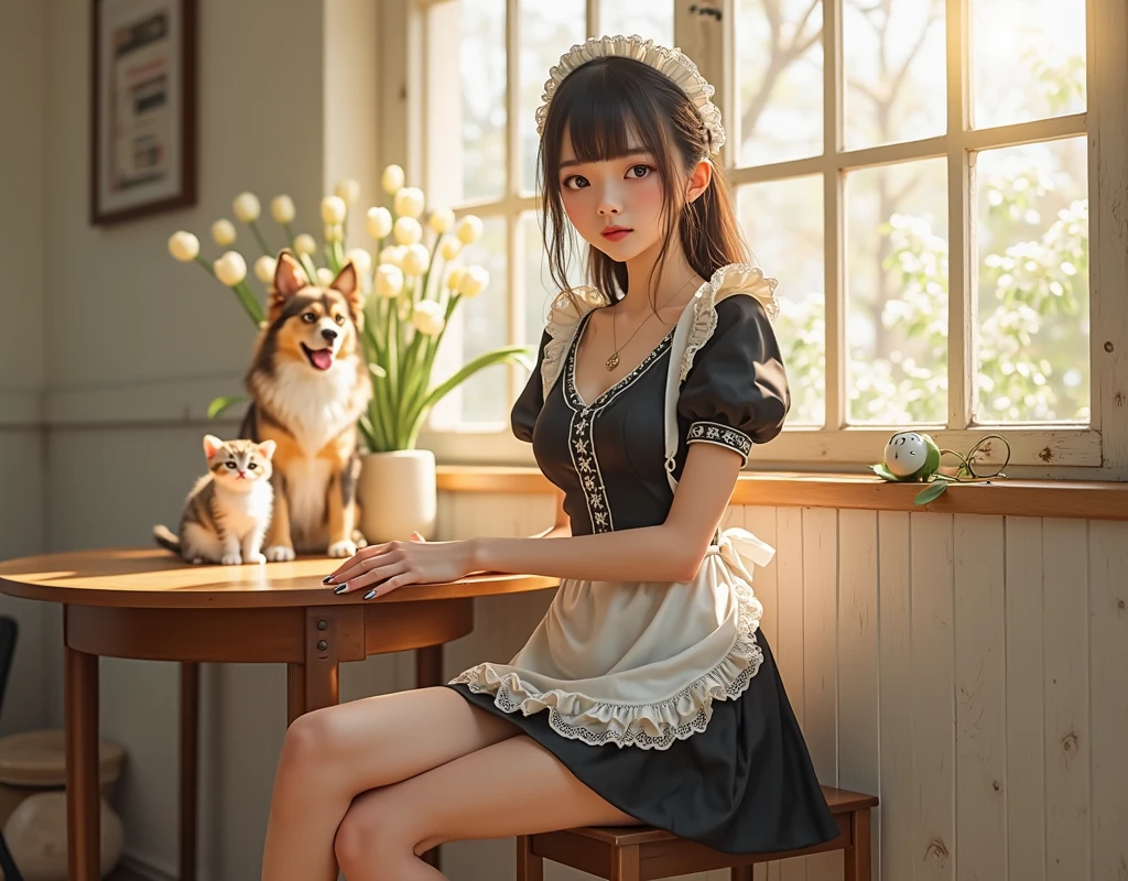 Lostgirls, An 11-year-old girl holds a dog that fits its head in the middle of its open legs and licks the girl's organ, vilva rosa e melada, A menina chupa os genitais de outro filhote, a puppy licking her private parts, Dorothy Gale, Wholesome, Assistente de OZ, flor