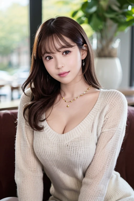 Park parking lot, full-time housewife, ((full body)), ((photo)), ((best qualtiy, 8K, tmasterpiece:1.3)), Focus:1.2, perfect figure beautiful girl:1.4, 1girl, cowboy shot, look at viewer, incredibly absurd, beautiful and cute girl with a photorealistic face, showcasing top-quality craftsmanship, A Japanese woman relaxing in her car parked in a park parking lot, 23 years old, medium-long brown hair, parted in the middle with curls at the ends, bangs cut above the eyes, naturally rounded hairline, large chocolate brown eyes, long eyelashes, cherry blossom lips, slightly high nose, oval face, fine skin, plump cheeks, soft chin, gentle smile, glamorous, fair skin, large buttocks, beautiful D-cup breasts, cream-colored trench coat, black tight skirt, white blouse, gold necklace, gold bracelet, black heels, pretty older woman, beautiful, glamorous, gentle, attentive, passionate, curious, loves to talk, March