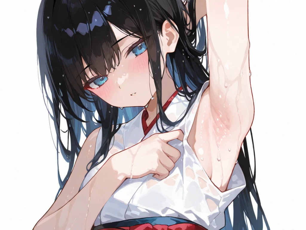 best quality, amazing quality, very aesthetic, absurdres, (1girl, aris, blue archive, solo, blue eyes), (realistic face:0.9), (official art:1.3), looking_at_viewer, blush, open_mouth, bangs, navel, nipples, hetero, lying, one_eye_closed, teeth, solo_focus, tongue, tears, on_back, armpits, clothes_lift, arms_up, bottomless, bed_sheet, pov, shirt_lift, trembling, camisole, tearing_up, (1boy, male, out-of-frame_censoring, implied_sex, tickling), expressive eyes, perfect face, extremely detailed eyes, perfect ???????, smooth skin, clear eyes, beautiful face, small breasts, panties, (anime style:1.7), (Warm Light:1.7), (highres:2), (Chiaroscuro)
