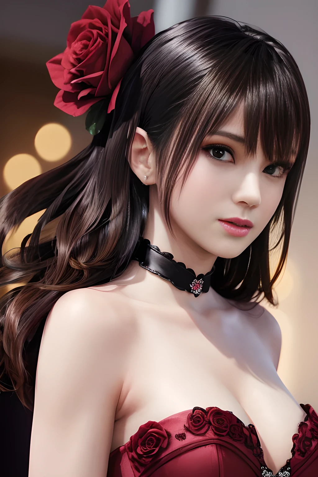 background(Black Night Sky,Big Moon),Close-up of a woman,Wearing a white shirt、Purple Hair,Very long hair,very thick braids,Purple eyes,big , realistic girl rendering, 8k artistic german bokeh, Enchanting girl, Realistic girl, Gurwitz, Gurwitz-style artwork, Girl Roleplay, Realistic 3D style, cgstation Popular Topics,, 8K Portrait Rendering,(truth,truth:1.4),Wear pink pajamas,巨big ,Sparkling eyes,Purple eyes、(highest quality,4K,8k,High resolution,masterpiece:1.2),Very detailed,(Realistic,photoRealistic,photo-Realistic:1.37),Mythical monster,Beast-like creature,Muscular,Six big legs,Stand like a gorilla,Red fur covering the body,two big horns,Drill teeth,Sharp Claws,Huge shape,Burning Fire Magic,Energy aura,A menacing presence,Glowing Eyes,Intimidating posture,Dark Environment,Smoke-filled air,Ominous Shadow,Majestic and fierce,Explosive power,Vibrant colors,bold,Horror art style,moving composition,Dramatic lighting,rib layer,large sharp teeth,Sharp Edges,Very detailedスケール,Burning Crack,Burning Flames,Furious expression,Burning with anger,Surrounded by sparks and embers