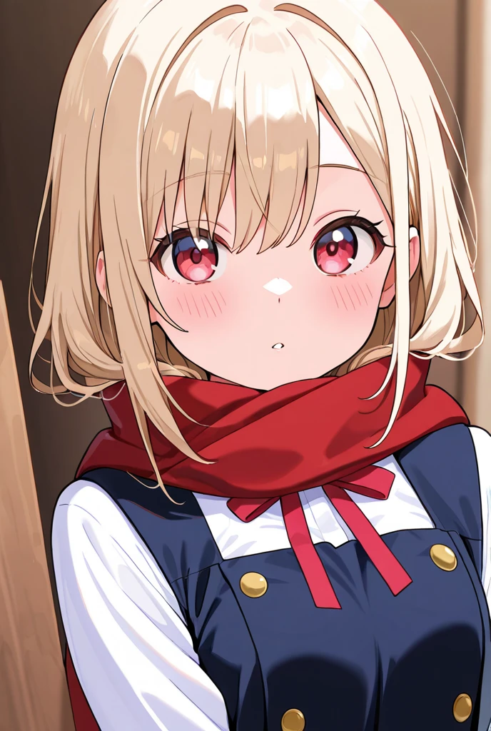 score_9, score_8_up, score_7_up, source_anime,1girls,chisato nishikigi, short hair, bangs, blonde hair, red eyes, hair ribbon, one side up, bob cut, smile, shirt, long sleeves, dress, ribbon, white shirt, collared shirt, belt, neck ribbon, ((red dress)), blue ribbon, pleated dress, grey dress, two-tone dress, red belt, lycoris uniform, large breasts, half updo, japanese style room, tatami, futon, night, 1boy, paizuri, , facial, one eye closed, seductive smile, steam, sound effects, uncensored, motion lines, motion blur, trembling, pov, cum