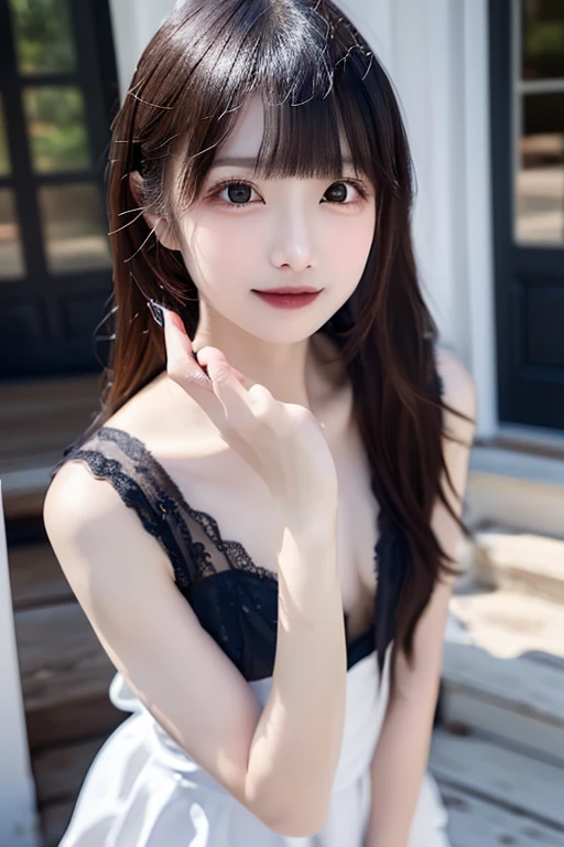 (highest quality,masterpiece:1.3,超A high resolution,),(super detailed,caustics),(Photoreal:1.4,RAW shooting,)ultra-realistic capture,very detailed,High resolution 16K human skin close-up。 Natural skin texture、,The pores are、、Must be detailed enough to be easily identified。 Skin should look even-toned and healthy。 Use natural light and color,restaurant,(Black seductive lace panties、Black seductive lace bra),1 girl,Japanese,18-year-old,cute,black haired,middle hair,(small breasts:1.2),smile,turn your body forward,(View from the front:1.2),look at the camera,full body shot:1.1,sight,focused on breasts:1.1,Chest close-up:1.1、Close your chest、push your butt up、crawl on all fours、hotel lobby