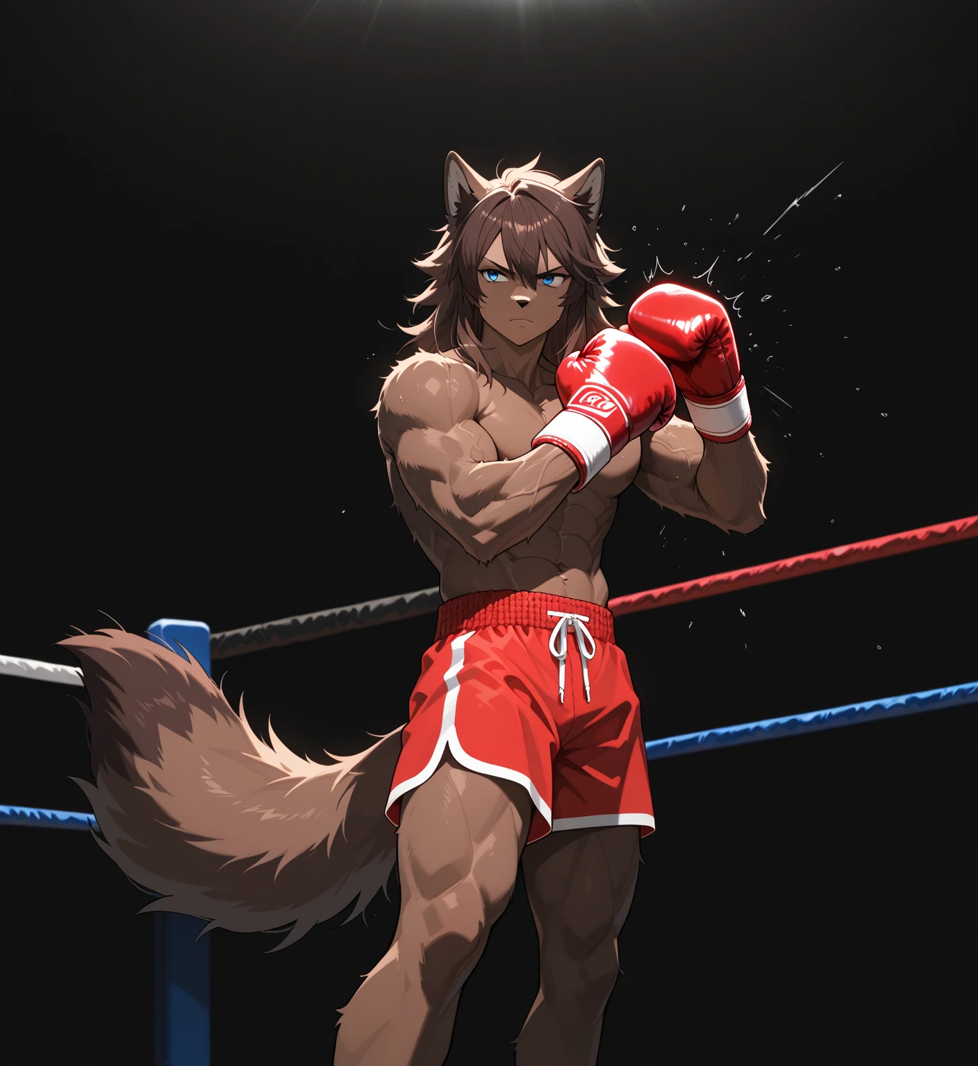 score_9, score_8_up, source_anime, best quality,  wide shot, duo, 

a female wolf, grey snout, black nose, brown eyes, short  shaved hair, wolf ears, muscular sport body, scars, damaged, BREAK
a female bunny, white snout, pink nose, brown eyes, short mohawk hair, bunny ears, ears piercing, bunny paws, slim short athletics body, small breasts, action pose, heavy breath, defending, BREAK 
wearing black UFC athletic top, black short UFC shorts, wearing UFC black gloves, grabbing her wrist, punching, hand throw, in a UFC gym, fighting stance, simple background, 

[by Alex Timmermans:by jaynaylor:0.25],
detailed background, detailed foreground, depth of field, ambient silhouette, backlighting,

