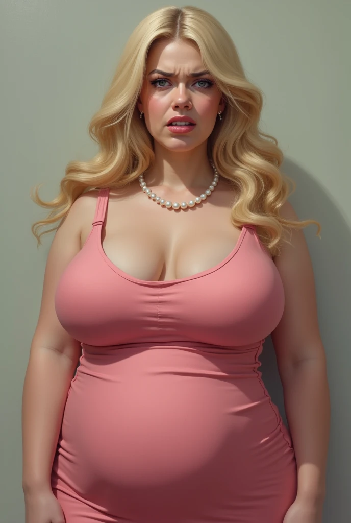 MILF, , BBW, photo vintage, visage feminin parfait, cheveux tres LONG BLONDE , tache de rousseur, 1969, big huge breasts : 38H, front VIEW, ( TIGHT LITTLE PLAYBOT BUNNY SEXY DRESS, V-NECK, BIG CLEAVAGE, BEAUTIFUL EYES, BEAUTIFUL HANDS, LIGHT SMILES, PERFECT FACE,, tres long décolleté, GRAND BUDAPEST STYLE, COLORFULL EASTER BACKGROUND
