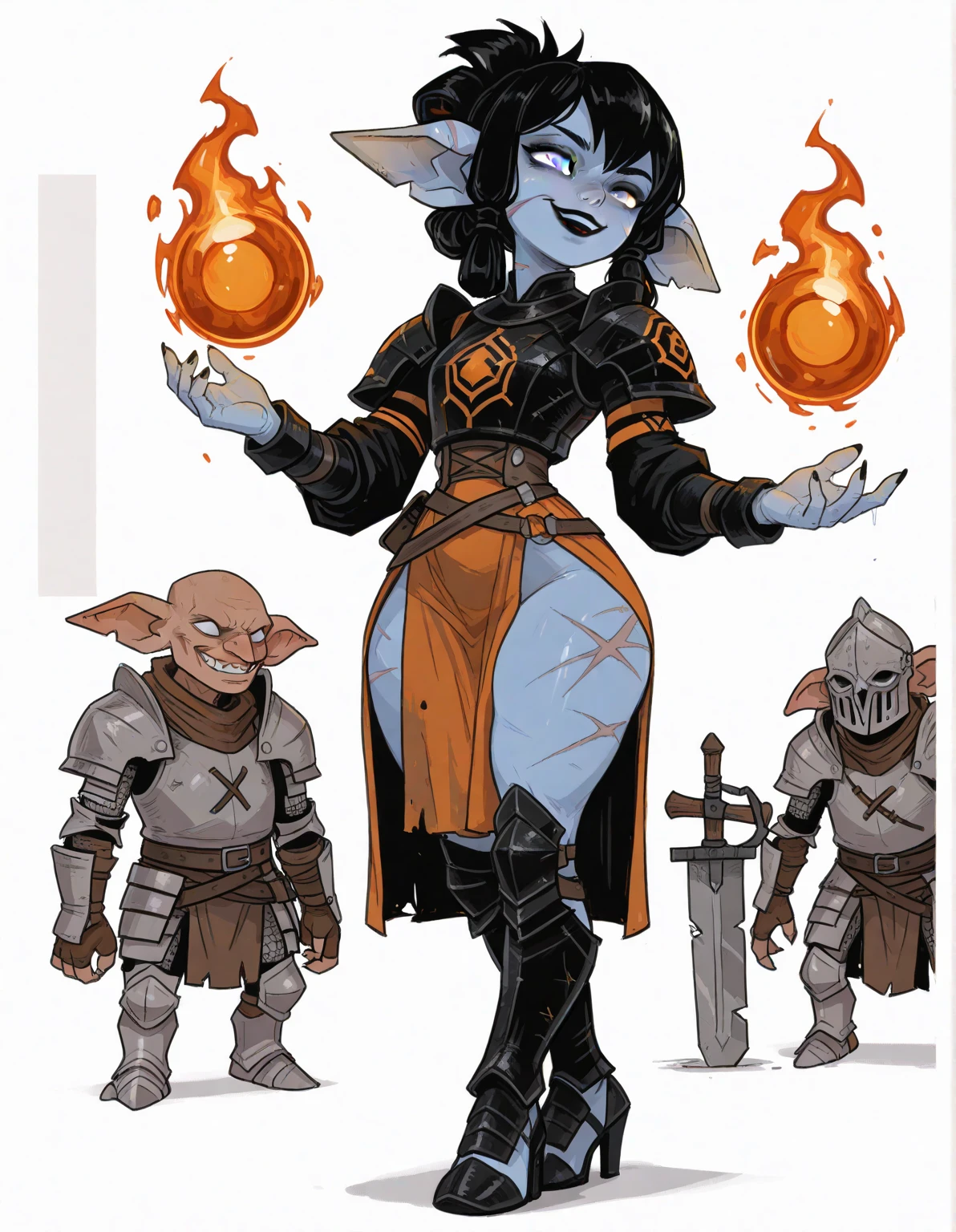 a full body of a cartoon character with a wand and a hat, robot magic caster, glitchcore witchcore, steampunk wizard, evil babe, magical fantasy 2D concept art, bright witch, sexy fun-pose of female wizard, portrait of a digital shaman with boobs, cute fantasy mage, supervillain sorceress witch, colorful arcane art style, jen bartel, witch-doctor mommy, very sexy but kawaii, (bouncy boobs:1.5)