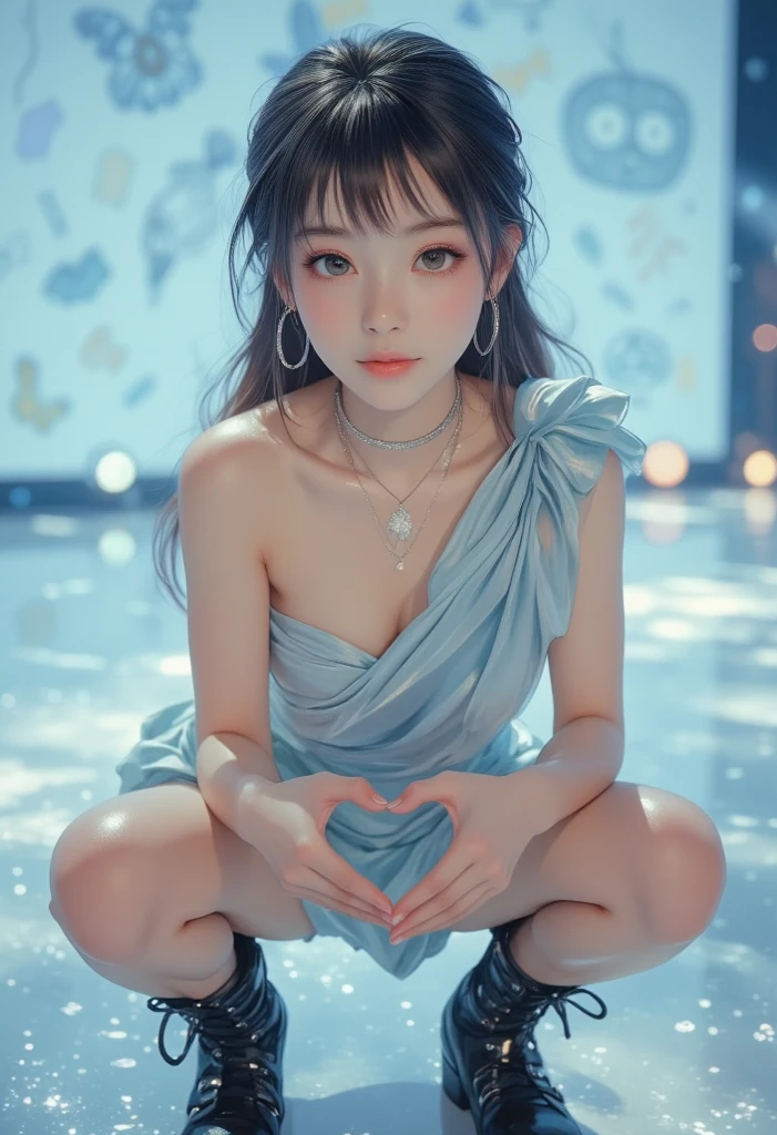 (SFW, White and Red, masterpiece:1.2, Exposed:1.2), (nipple:-0.9), (Acutance:0.8), (many sexy junior idols in group photograph), ((Extremely Detailed KAWAII face variations, joyful expression variations)), { Navel | pretty Ass | Overflowing sideboob | (Delicate lace knitted wear) | full of Flowers covering girl's body | (Colorful Light shines from Dazzling and delicate stained glass:1.2) }. ( ultra-detailed, realistic, (photorealistic:1.37) with a touch of rawness). { under the mesmerizing back lighting | concept art | enhancing the overall visual impact }. (not Detailed fingers:-0.9) .