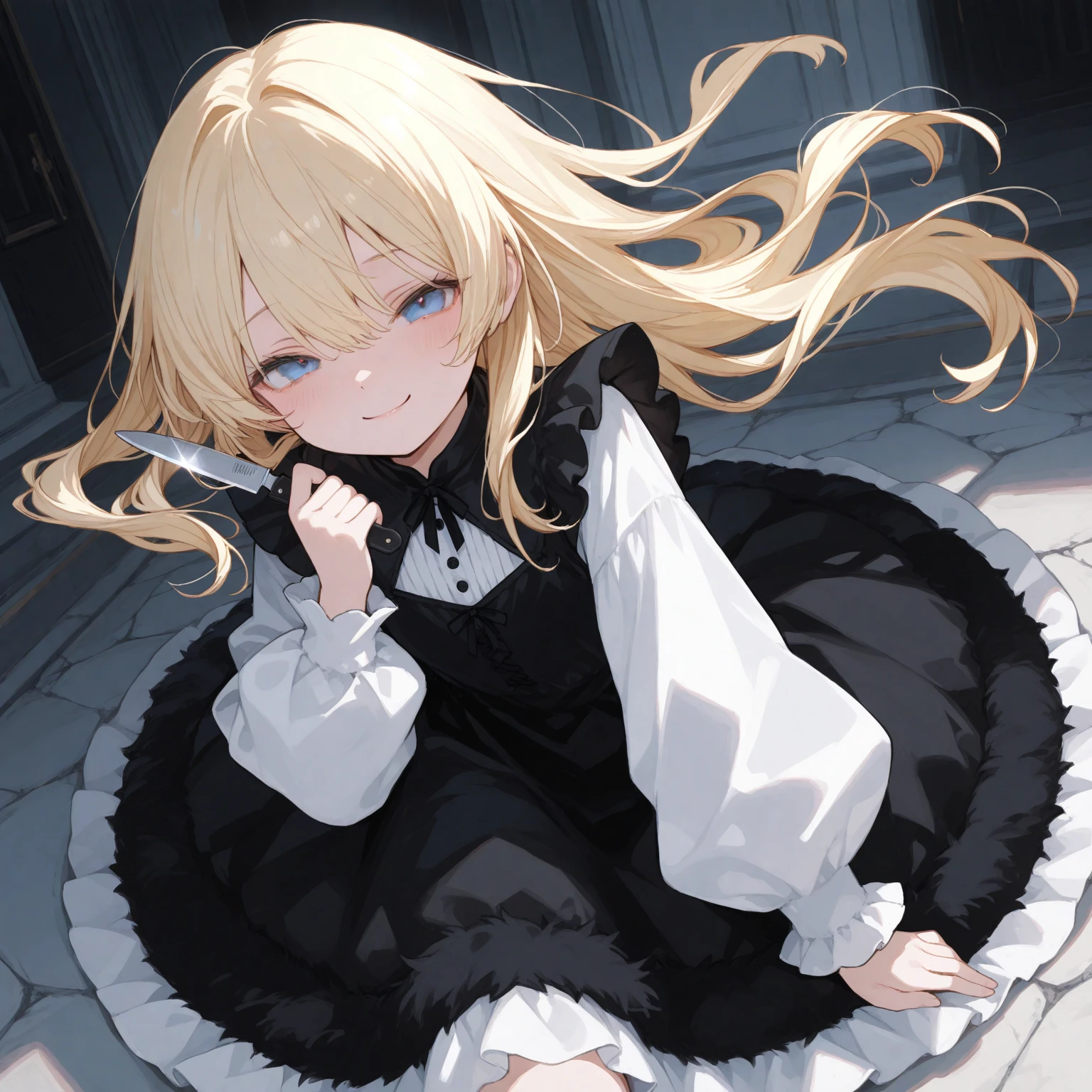 ((Masterpiece)), ((best quality)), (long silky blond hair), (gothic lolita makeup)Bunny girland a bunny tail in black sneakers with l soles in black jeans and a black top Худая