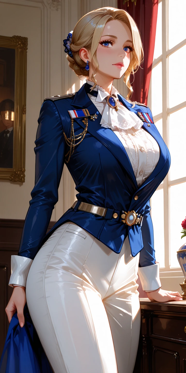 巨作,Best quality,1girl huge large breasts, Sitting,Crossed legs,