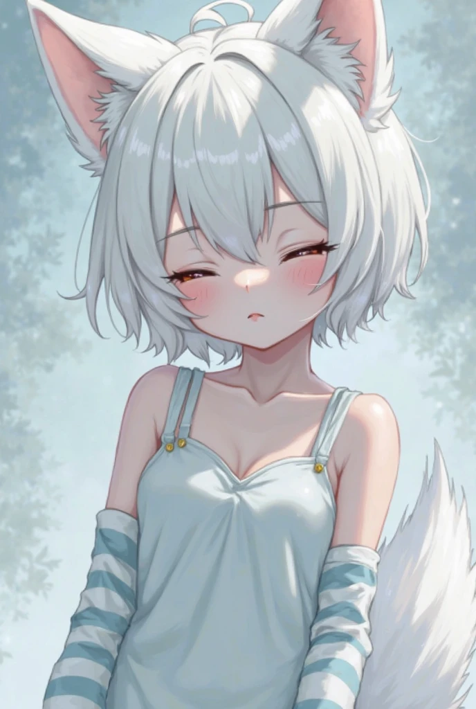 highest quality,A perfect masterpiece,Perfect artwork,Official Works,8k,, (Upper body portrait:1.3),((View from the side:1.5)),Close-up lens,Delicate face,, 17 years old,White Hair Girl,(hakuhatsu:1.5),Short and medium hair,((White, clear eyes:1.5)),(White Dress:1.2),(Transparent clothing:1.2),(Black background:1.3),, The illusion of pearls,cyber punk,Fashion Trends,3s material,High resolution,Detailed performance,c4d,3D,Octane Rendering,Ray Tracing,Intricate details,Animation lighting,OCrenderer, Kemoshota