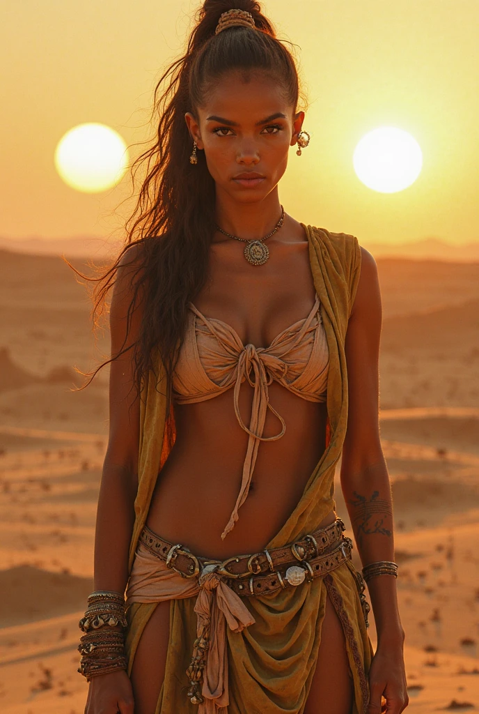 NSFW, naked, nude, NAKED ASS, ASS VIEW, ass pose, in the context of the desert, a woman walks with purpose, His clothes dancing in the wind as he goes. A powerful leopard walks by his side, a symbol of their fierce determination and resilience. cleopatra style, whole body, araffada muscular woman, a beautiful woman dressed as a nomad emerges, post-apocalyptic clothing. Layers of tattered fabric, unconventional accessories, and a worn appearance create an aura of survival and resistance.. Amazing beauty, Amazing beauty, attractive face and body, Attractive woman, a beautiful brunette, beautiful blonde girl, Lovely woman, beautiful woman, hermosa beautiful woman, Beautiful blonde woman, beautiful body and face, beautiful detailed body and face, a beautiful young woman, neckline,