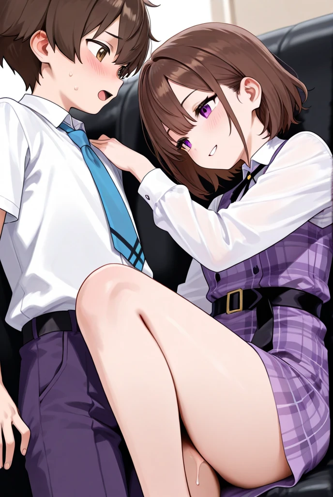 (Unity 8K Wall Pace),(Highest quality),(High resolution),(Very detailed),(Perfect Anatomy),(Beautiful attention to detail),(Very detailedベニス),(masterpiece, Highest quality), Browsing Caution,(1man,1girl), BREAK Japan,Girl,5 years old,(Not cute),((scared)),Black Hair,(pixie cut),short hear,Glasses,Japanese ,Navy Blue Blazer,Pleated skirt,White socks,Sit in front of the audience,Staring at the audience,(hand job:1.5),Grab your penis, BREAK Small penis,(Viewer's penis),Realistic penis