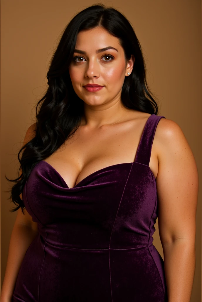 <lora:vorta_lora:0.7>, vorta, female, kilana, photograph portrait, tall ridged ears, light skin, very pale white skin, purple eyes, wearing lipstick and eyeshadow, smiling, long brown hair, wearing earrings, wearing red and blue dress, cleavage, 3/4 length portrait, centered subject, highly detailed, jungle background, plants, daylight, outdoor lighting, kaitlin hopkins, 8k