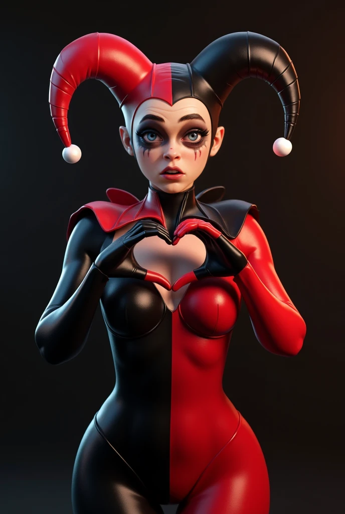 (masterpiece), (Best Quality), (extremely detailed), harley quinn, Very short blue dress White apron, black headband, blond hair, Long white socks up to the legs, cute sitting pose with legs open, Her pink vagina will be seen and she will be looking at the viewer with a sensual and seductive face., in a flower garden, (pond), (((Disney castle in the background))), (blue sky), (sunny day), 3D. illustration, Good highlights, perfect proportions, dynamic, professional, awarded, (very detailed skin), (Very detailed face), photorealistic, HdR, ultra high resolution, absurdities, perfect body shape, Nice smile, big breasts, very big buttocks, Wide hips, very sexy,  