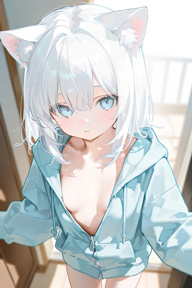background, not hand, bare shoulder