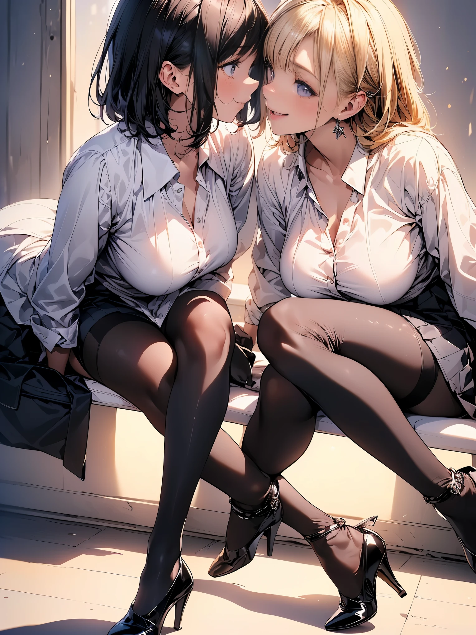 ((生徒とのSex:1.8))(Passionately kissing a student:1.8)、（Angle from below）（In front of the main gate of the school） ((((Spread your legs in an M shape))1 Office Lady、highest quality、超High resolution、High resolution、Fine CG、8k wallpaper、40 years old、Fine and beautiful eyes、Platinum Blonde Hair、(((She is wearing a black knitted dress.、I'm wearing a beige cardigan.)))、(((Super shiny panties)))、Put on some gyaru makeup、Wearing a gal bracelet(((Tanned dark skin)))、(Shiny body、:1.5)、Be embarrassed、(Ahegao:1.5)、(Stick out your tongue and drool)、Full of embarrassment、)NSFW((((Vulgarity))))The male student grabbed her by the buttocks、I&#39;ll take your penis in my mouth and lick it))))((((Kissing male students with tongue)))) ((upright))Vaginal、Sex、Embrace、from the front((A male student is grabbing her breasts and buttocks。))
