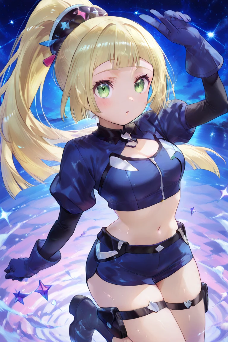 score_9, score_8_above, score_7_above, fountain_anime BREAK pinabove of 1girl, jgskrk, , by the wide, by rubio, Blue rabbit ears, Sunflower hair ornament, two side above, hits, green eyes, blush, open mouth, smile, separate white collar, orange bow tie, clavicle, bare shoulders, small breasts, neckline, blue playboy bunny, white wristbands, blue strapless leotard, white rabbit tail, black pantyhose, blue shoes, down on my knees, All fours, looking at the viewer, Alone, simple background, White background,