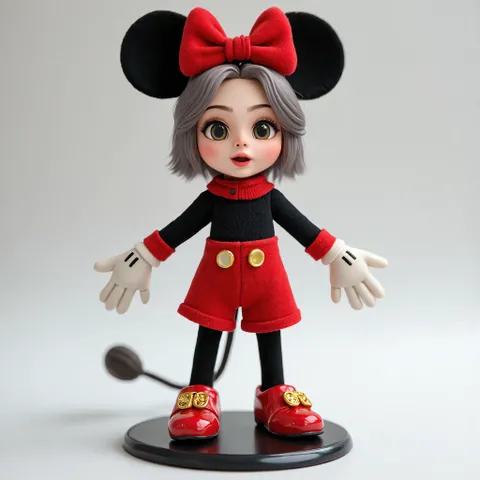 Figura de ação estilo Mickey Mouse