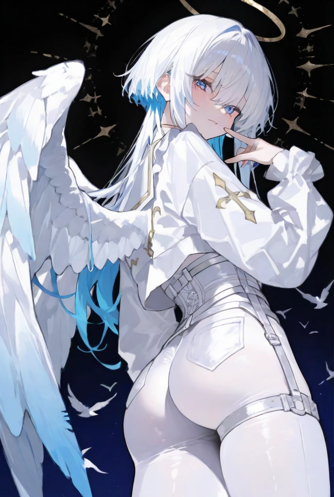 Foxy face, white eagle wings, white tiger carcass, dragon tail
