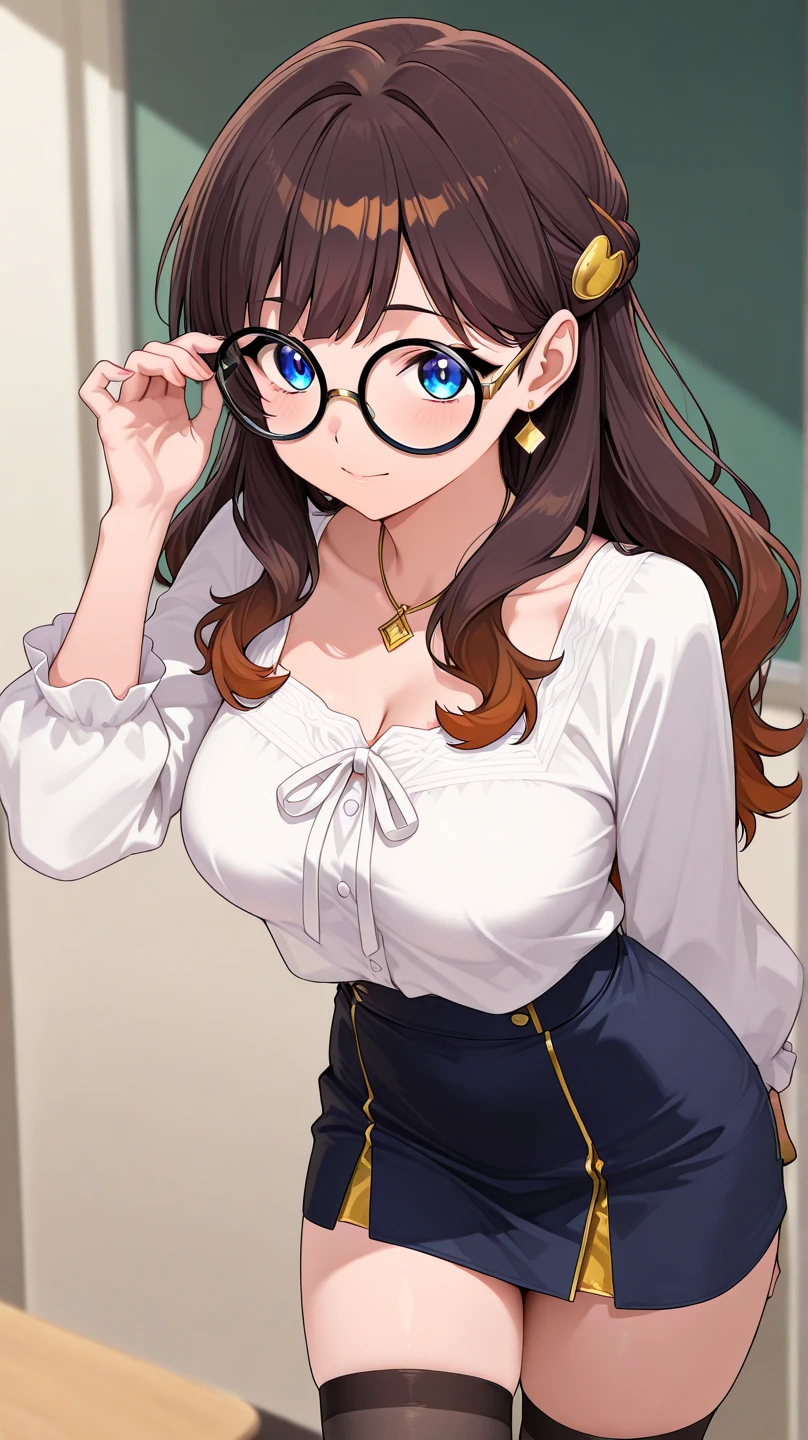 leonardodavinci, leonardo da vinci, blue eyes, brown hair, glasses, long hair, semi-rimless eyewear, under-rim eyewear,
BREAK (Pink_jacket,Pink_pants,Deep cleavage:1.2),
BREAK looking at viewer, hand on hip, office, indoors, depth of field, gasping, ecstasy, seductive smile,
BREAK (masterpiece:1.2), best quality, high resolution, unity 8k wallpaper,NSFW ,(illustration:0.8), (beautiful detailed eyes:1.6), extremely detailed face, perfect lighting, extremely detailed CG, (perfect hands, perfect anatomy),