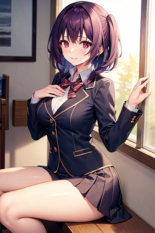 (Masterpiece, highest quality, high resolution, realistic photos, realistic looking skin:1.1),
(The woman is sitting on a mesh chair inside the reception counter of the company's general reception center, serving customers:1.8),
(She is looking at the viewer from slightly above the front, so you can see her panties: 1.8),
(She has a smiling expression: 1.5),
(She is wearing a pink blazer over a white collared shirt and the same pink mini-skirt:1.5),
(She wears a ribbon around her neck and a name plate on her left breast:1.5),
(She is a receptionist, so all her shirts and blazers are buttoned up: 1.8),
(She is wearing pumps: 1.5),
(Panties are white glossy material:1.5),
(She has medium black hair: 1.5),
(The location is inside the reception counter of the company's general reception center:1.5),
1 Japanese girl, solo, full bodied esbian, beautiful eyes, glowing eyes, glowing thighs, NSFW