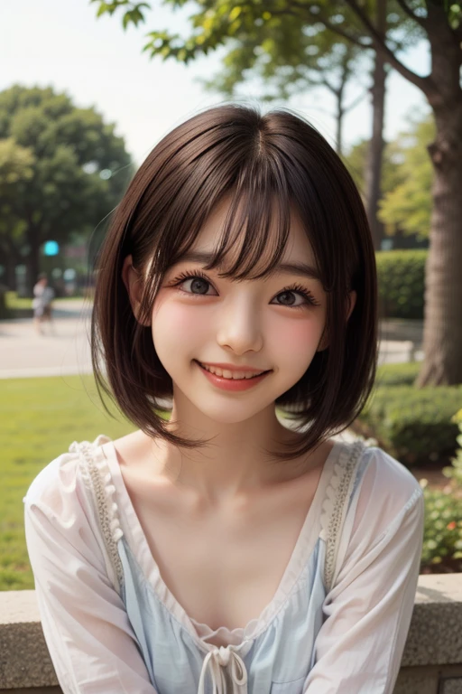((sfw: 1.4)), detailed face, cute face,brown eye, , extra short hair, sidelocks-hair, master piece , best quality, earrings, necklace, matured woman face , squatting , blouse , japanese , room , indoor