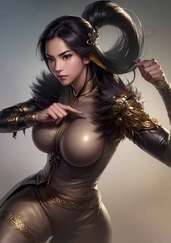 Marmoset Rendering, Female Goku,, 3D ape-man shaman profile portrait, Sun Wukong,Goku's Golden Club, Kim Goku headband, Super detailed fantasy characters, Highly detailed cgsociety, cgsociety uhd 4k highly detailed, Unreal Engine Character Art, Little People. Unreal Engine 5, Humanoid monkey fantasy race, Network Hanfu, Huge breasts, (((Full and soft breasts,)))(((Large Breasts))) (((Cleavage))) armor, Full Body Love