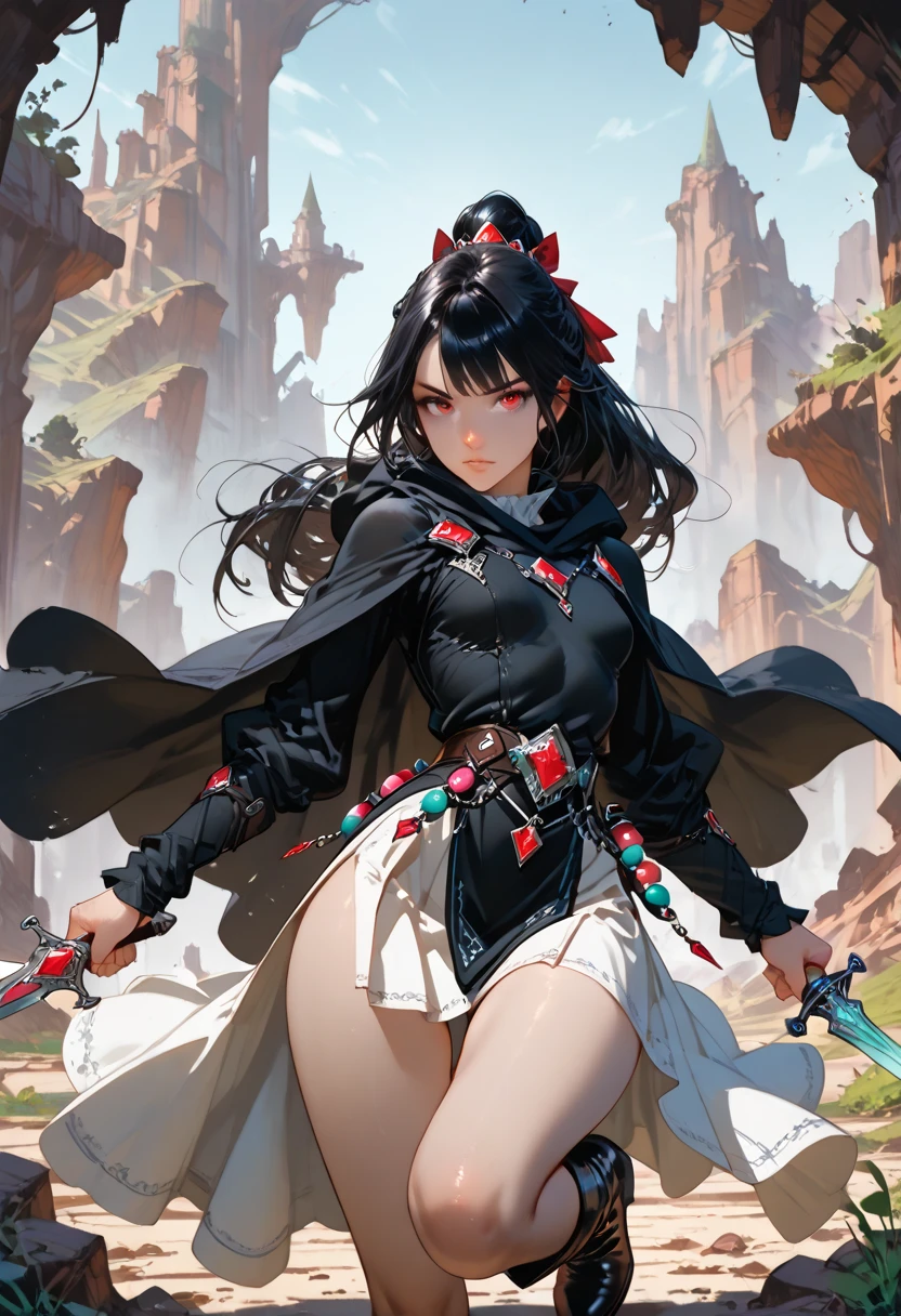 anime girl with sword and armor in a cave, by Yang J, wlop rossdraws, painted in anime painter studio, made with anime painter studio, she is holding a katana sword, she is holding a sword, Rossdraws digital painting, black-haired mage, rossdraws 1. 0, krenz cushart and artgerm
