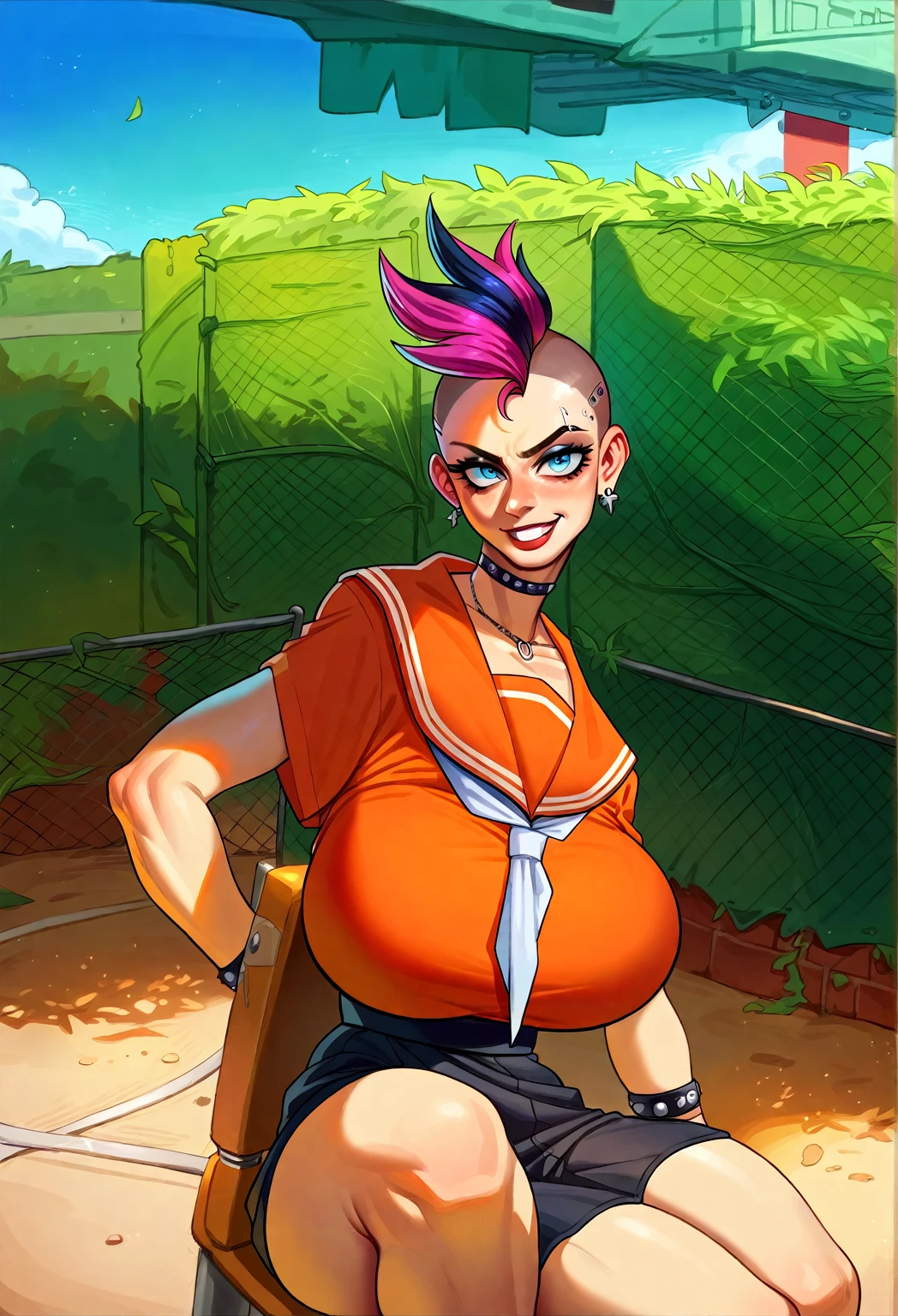 European and American cartoon characters, design de personagem original, sexy look , 1 girl, standing alone, jewerly, bonnet, aretes, pants, ha, へそ, shoe, tummy, long hair, breastsout, hand on hip, White background, hoop aretes, upper court, simple background, tennis, pink hair, big breastsout, regatta, pink hair, baggy pants, neckleace,massive huge penis, show penis, show full massive penis, big underwear showing, long penis, massive huge penis, massive huge bolas, big balls, naked penis, large legs, mulher alta viril, viril massive penis viril woman, age 30, viril massive , viril strong breasts, viril, viril, viril strong penis, 36 cm penis, XXL penis