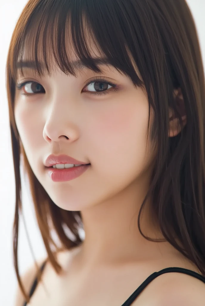Photogravure, Skinny Japanese woman, detailed face, detailed eyes