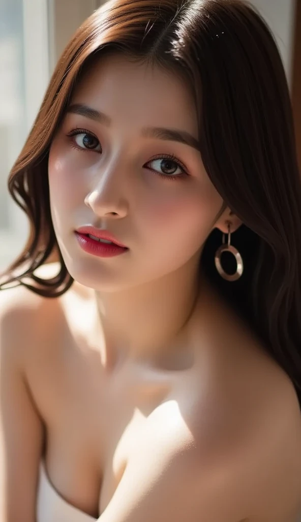 Female body, nsfw, gigantic breasts, (plump: 0.8), (nude, sexy), beautiful skin, ((topless, shirtlesreasts out)), transparent, transparent clothes, transparent attire, ((big breasts: 1.4)), (cum on body) (nsfw)