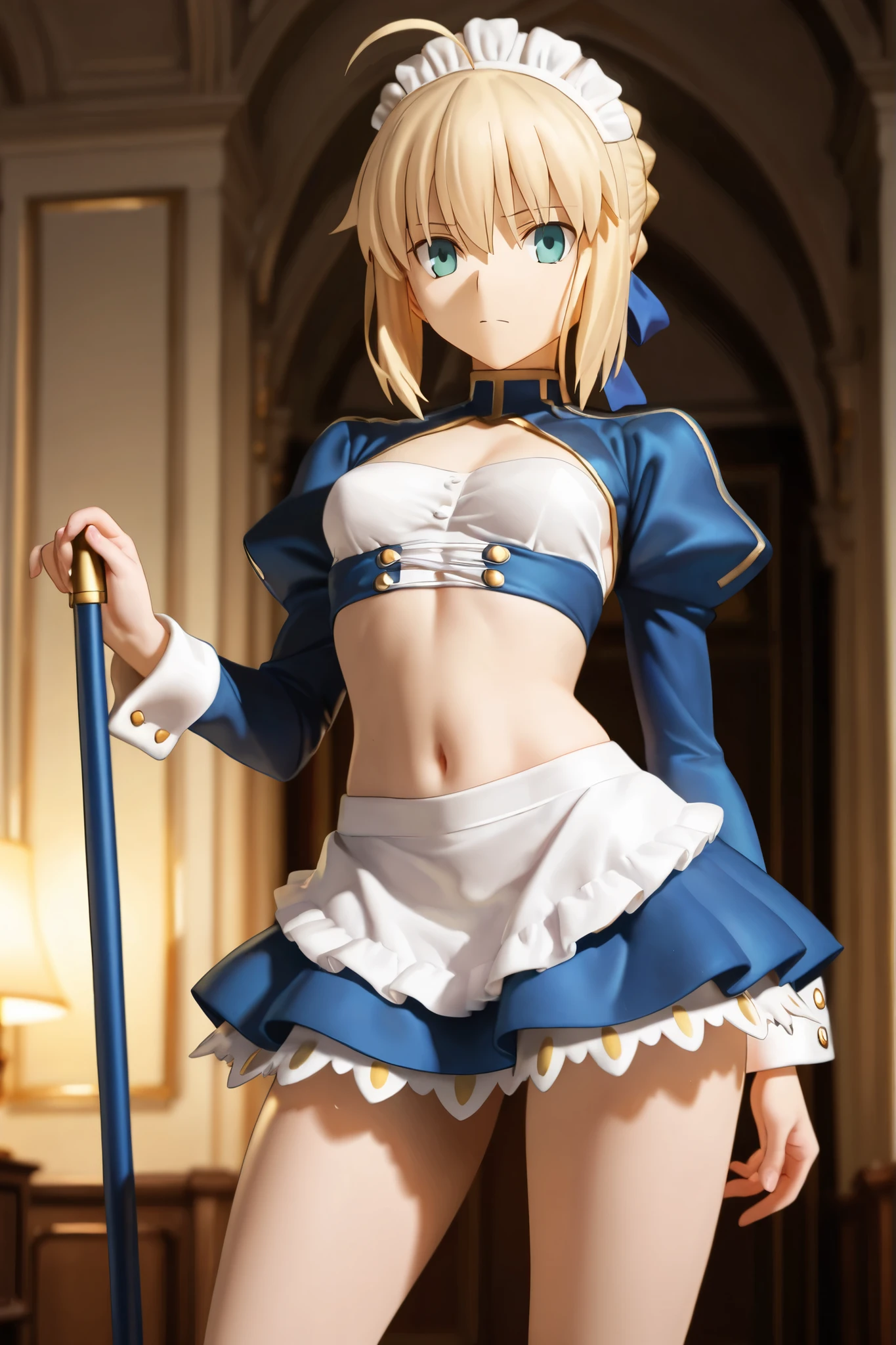 realistic、masterpiece、1 girl、23 years old、beautiful face、Adorable、embarrassing、back view、（female knight、white pleated skirt、skirt that rolls up、The upper body is armored）、（blonde hair ponytail）、beautiful thighs、beautiful butt、panty shot