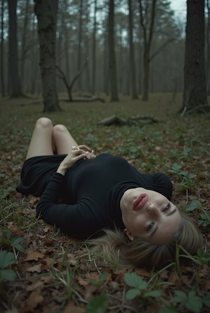 (SFW:1.5),(photo Realistic:1.4), (hyper Realistic:1.4), (Realistic:1.3), best quality,Wounded,corpse,killed,breastplate,female knight,girl,middle ages,13 years old,slender body,in the forest,from above,Detailed skin texture,Sleeveless,Dirty Skin,Spread your legs,Fall down,looking up,