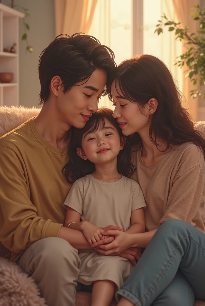 ??? with his family