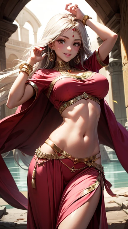Beautiful goddess with transparent dress, brown hair, beauty face, brown eyes, red lips, big breast((nipple)), beautiful breast, face detail, goddes, clouds effect, masterpiece, amazing, best quality, high resolution, 8k, ultra realistic,