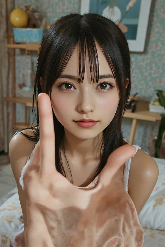 There a woman a peace sign with her hands, Bae Xiuzhi, jinyoung shin, cai xukun, with index finger, Nam Jae-yeon, li zixin, Inspired by Ma Yuanyu, xintong chen, Kim Do-young, Xision Wu, wenfei ye, 19-year-old girls, xianxia