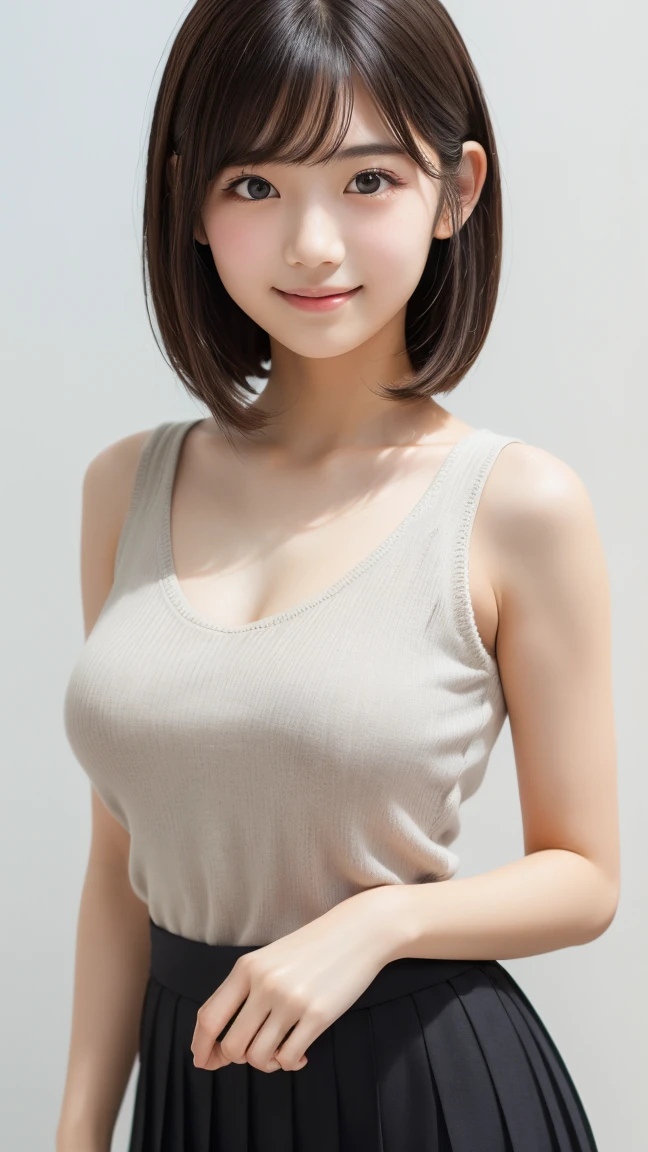 The centerpiece of the image is Misty from Pokémon, standing outdoors with a confident smile. (Son Na-eun's face), ((pony-tail)), and is wearing white bikini that shows off her midriff and navel. Her short hair frames her face, ((brown-colored hair)), (collar bones), (breast gap), the colors are vivid and eye-catching, and the image is high-resolution, (camel toe), (((tiny busts))), ((wide cleavage gap)), ((wide groin area)), ((meaty outer labia:1.5)), (faint body hair)