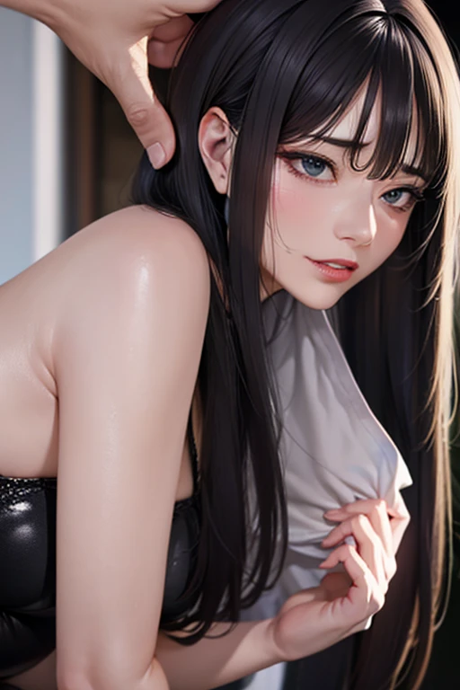 (NSFW),((See-through breasts curtain)),((See-through)),((extremely detailed nipple、Nipples as pale as teak、Areolas that are light in color like teak、Emphasizes the contours of the nipples)), (very small chest),(denim shorts rollal print), 1girl in, Upper body,(Cowboy Shot),(masutepiece, Best Quality, High quality), Bare shoulders, Bare arms, (Colorful),(Delicate eyes and face), volumatic light, Ray tracing, bustshot ,the Extremely Detailed CG Unity 8K Wallpapers,Solo((flying petal)),(Flowery meadow) skyporn, blue skyporn, Sunny, light, Fantasy, Windy, magic sparks, White hair, Outdoors, Cityscape、(hololive、uruha_rusia)