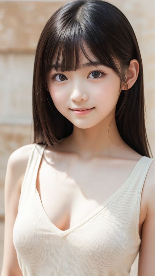 (masterpiece,best quality:1.4),(8k,raw photo,photo realistic:1.2),(shiny skin),detailed skin,detailed face,detailed eyes,Sparkling eyes:1.3,{{{(((white color sexy camisole dress)))}},Detailed Background,detailed hand,1girl, natural breasts,(brown hair), random hair style,Instagram-style,Riverbed, Yoyogi Park , very beautiful cute, beautiful asian,((chinese model)), girl cute-fine-face, (korean girl),Cute smile, (Detailed lingerie design),{{gray eyes:1.3}},cowboy shot,,(front view),nsfw,sexy self shot,(transparent nipple)