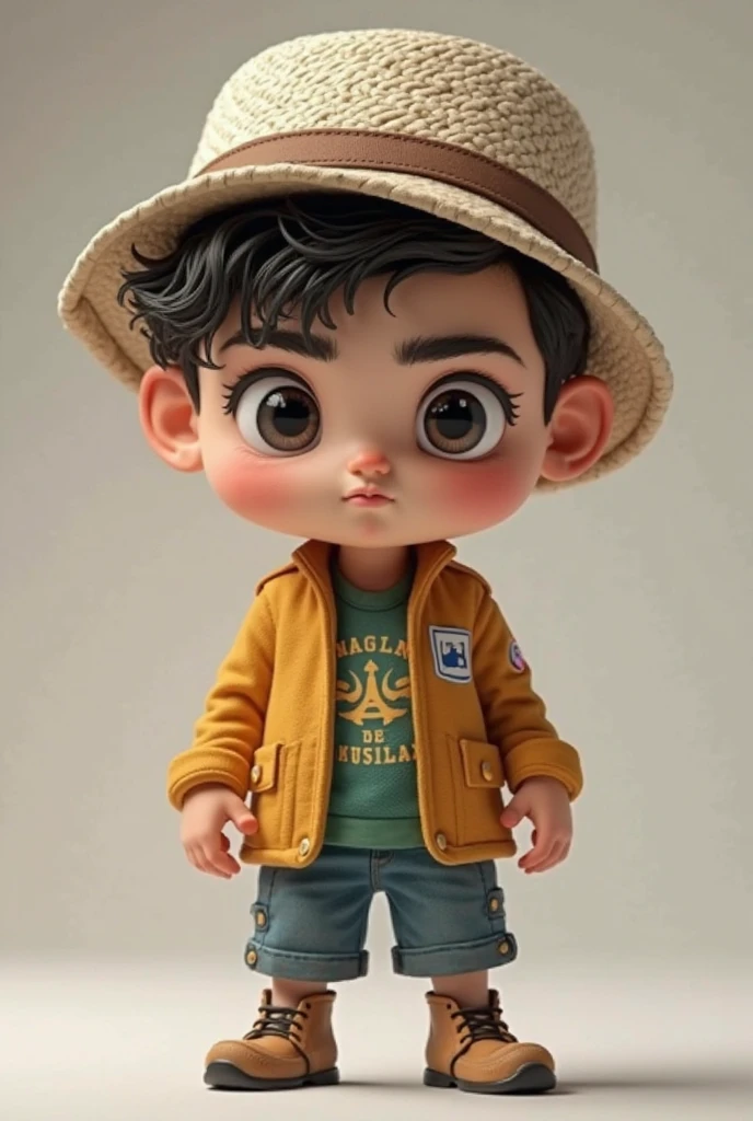 create a  T-rex dinosaur with childlike features using, university cap and jacket, estilo anime, master part, Detalhes altos