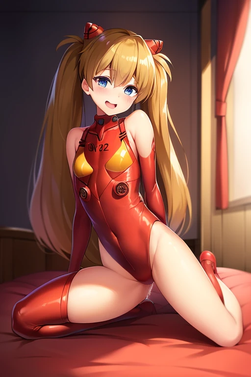 (((Shikinami Asuka Langley))), (((Futanari))), ((penis)), Plug Suit, (((Expose))), Erect nipples, (((Masturbation))),