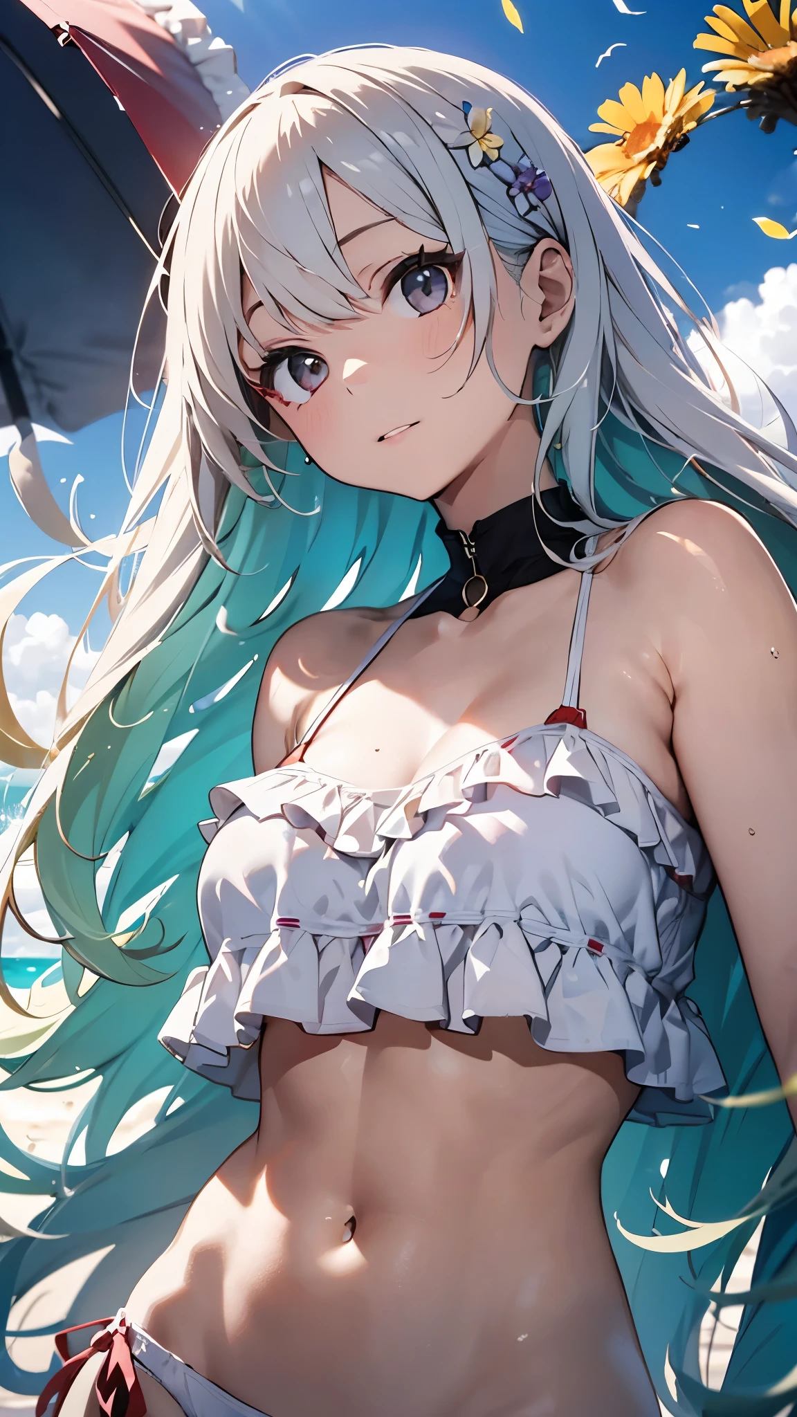 (masterpiece, Highest quality), Wolf, cute, underwear、High dew temperature、Small breasts