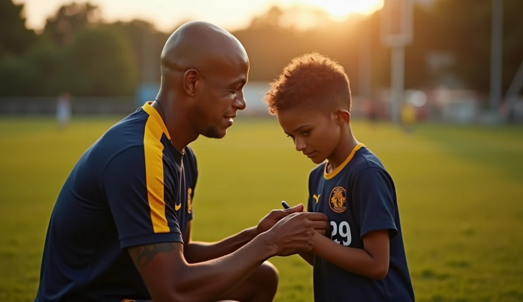 book cover with a girl with honey blonde hair watching a dark-skinned boy playing soccer with the title "I'll look for you"
