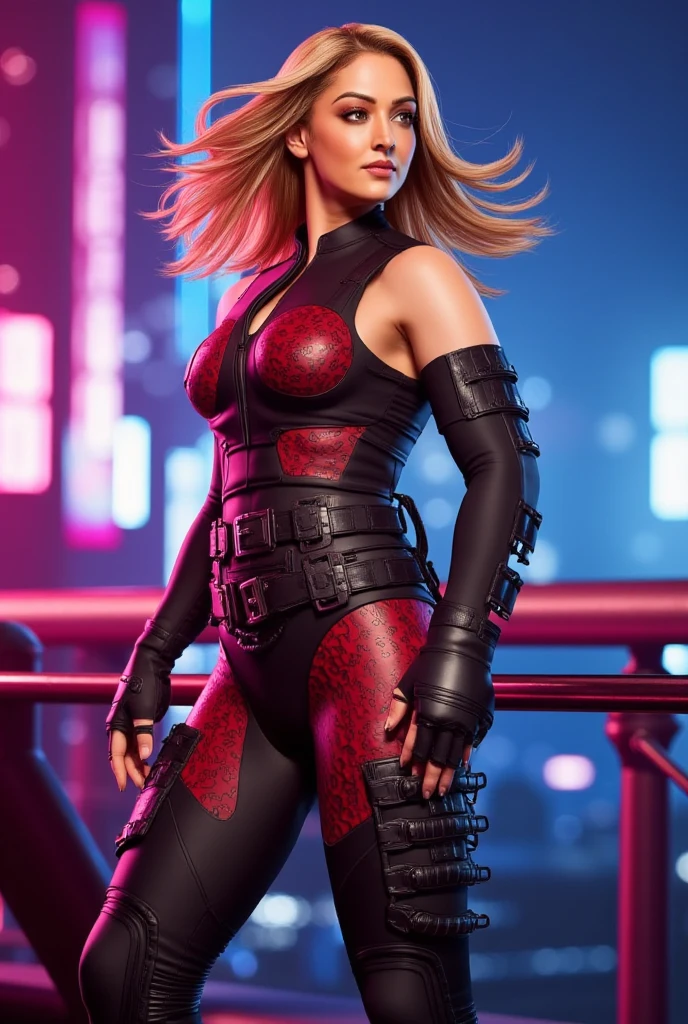 midjourny-v4 style, Professional Photoshot medium a Harley Quinn with highly detailed intricate cybernetics outfit, highly detailed beautiful face, standing in darkness with black particles surrounded the body, proportional body shape + perfect anatomy, symetrical dynamic pose, volumetric shadow, neon glowing dust particles effect + detailed particles, full hd render + 3d octane render + unreal engine 5 graphic 4k UHD + immense detail + dramatic lighting + well lit + intricate + fine details + octane render + Ray tracing + 8k + sharp focus + high vibran contrast, in the style DC style, trending on ArtStation