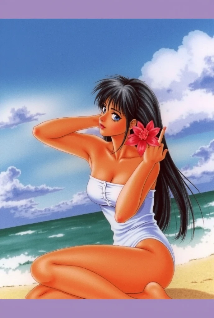 Tainá Costa naked on the beach
