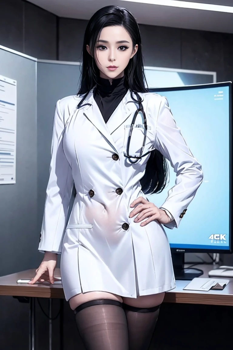 (32K:1.9, Highest quality, masterpiece, Ultra-high resolution), Professional camera work:1.3, Very detailedな肌と顔の質感:1.3, Always accurate, Very detailed, ((23 years old, New Nurse, Corridor of a large hospital:1.4, The moonlight at night illuminates the room)), (Tight skirt nurse uniform:1.4, Incredibly slim body, Large Breasts), Fair skin, elegant, sense of cleanliness, Sensual pose, (Big eyes that exude beautiful eroticism:0.4, A shy smile:1.0, I love you with all my heart:0.8, Please open your mouth a little, lipstick, Feel the beautiful eroticism:0.9), (Dark brown medium hair), Earrings, necklace, bracelet, (romantic, mysterious), Object of admiration, original, dramatic, artistic, Innovative, Charm, Heartful, Fancy, sense of openness, special, exciting, Extreme, Tilt, sense of loss, sorrow, sorrowの表現, ((The charm of youth, Feminine charm))