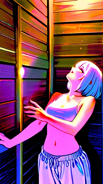 an adult naked girl sitting on top of a white bed while peeing, 1girl, solo, breasts, on bed, thighhighs, nipples, blue eyes, long hair, white thighhighs, female masturbation, masturbation, skirt, pussy juice, open mouth, smile, ahoge, pussy, indoors, ribbon, bangs, hair ribbon, spread legs, fingering, blush, bed, sitting, looking at viewer, lamp, long sleeves, open clothes, collarbone, uncensored, shirt, medium breasts, pillow, pleated skirt, no bra, hair between eyes, no panties, off shoulder, red ribbon, white hair, black skirt,shiny skin,photorealistic, girl, anime girl, blue eyes, white-lilac hair with shine, beautiful thighs, shiny skin, blush, tsundere, brown eyelashes, medium breasts, shine white skin, long legs, slim waist, defined body, realistic hair, cute, realistic eyes